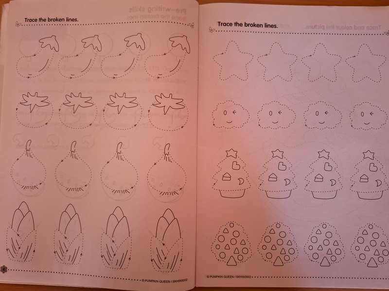 Home Workbook - ABC  (Ages 3-6) (Rre-writing skills, Beginning writing, Vocabulary building)