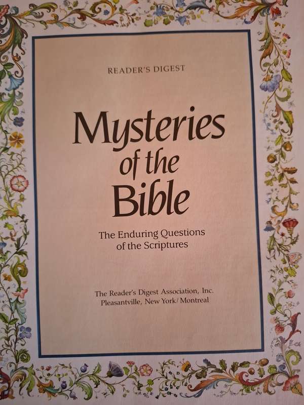 Reader`s Digest - Mysteries of The Bible (The Enduring Questions of the Scriptures) Hardcover