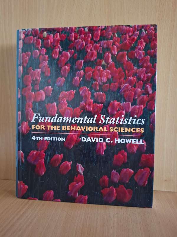 Fundamental Statistics for The Behavioral Sciences : David C. Howell (4th Edition) Hardcover CD incl