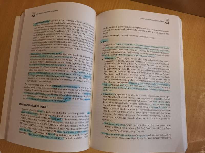 Public Relations - South African Perspectives : RS Rensburg & M. Cant (Heinemann)