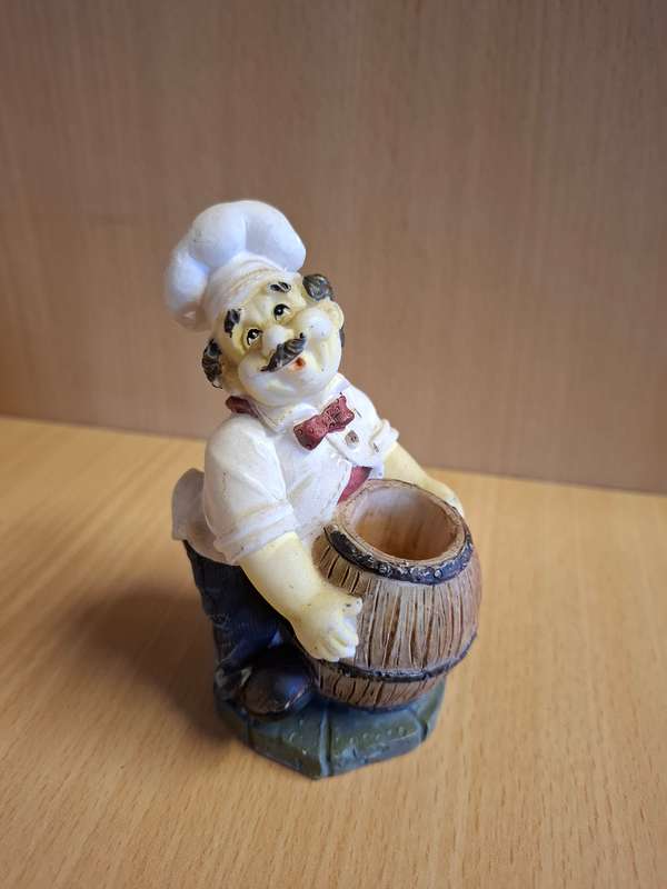 Chef Figurine Toothpick Holder