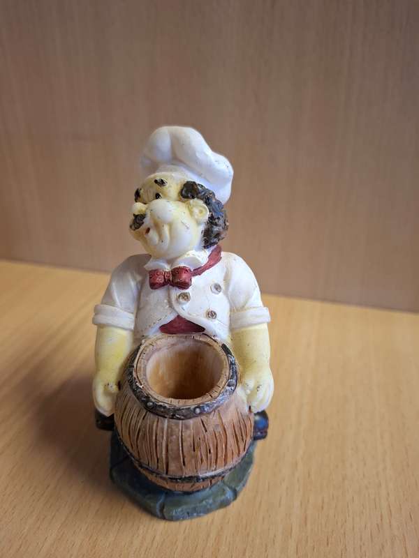 Chef Figurine Toothpick Holder
