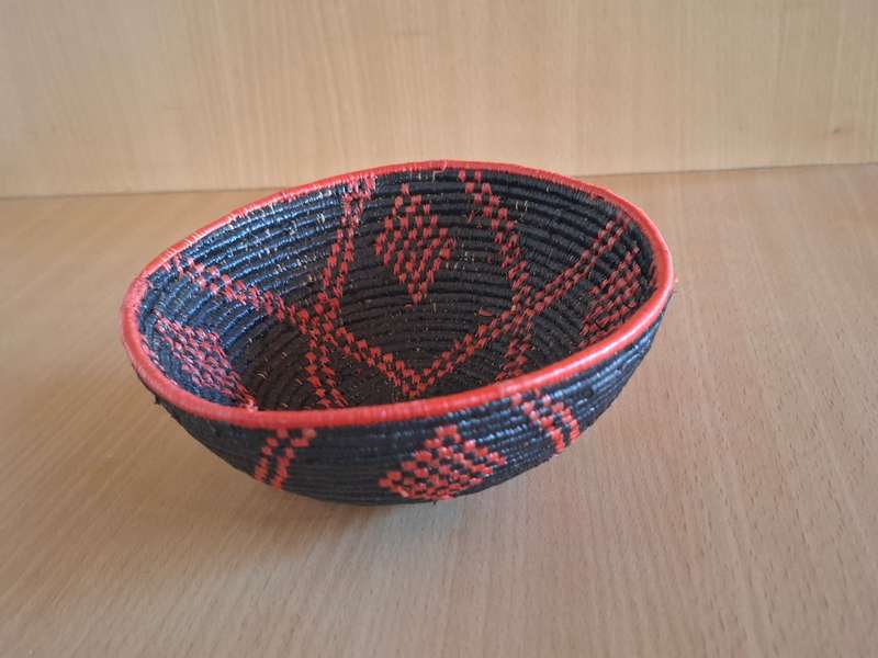 Small Round Basket Bowl - width 15cm height 6cm
