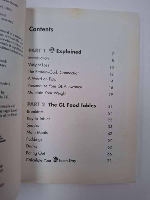 The Holford Diet - GL Counter : Patrick Holford