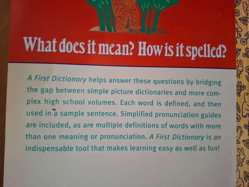 Golden Books - A First Dictionary by Harriet Wittels and Joan Greisman  (Paperback)