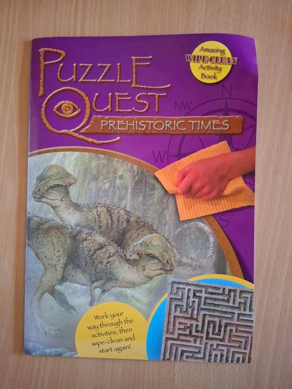 Puzzle Quest Prehistoric Times - Wipe-Clean Activity Book