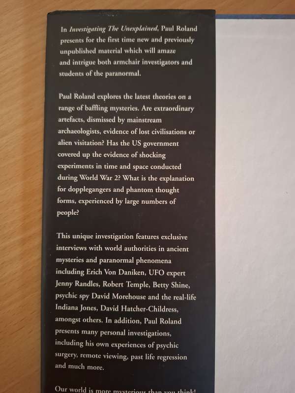Investigating the Unexplained - Explorations into Ancient Mysteries : Paul Roland  (Hardcover)
