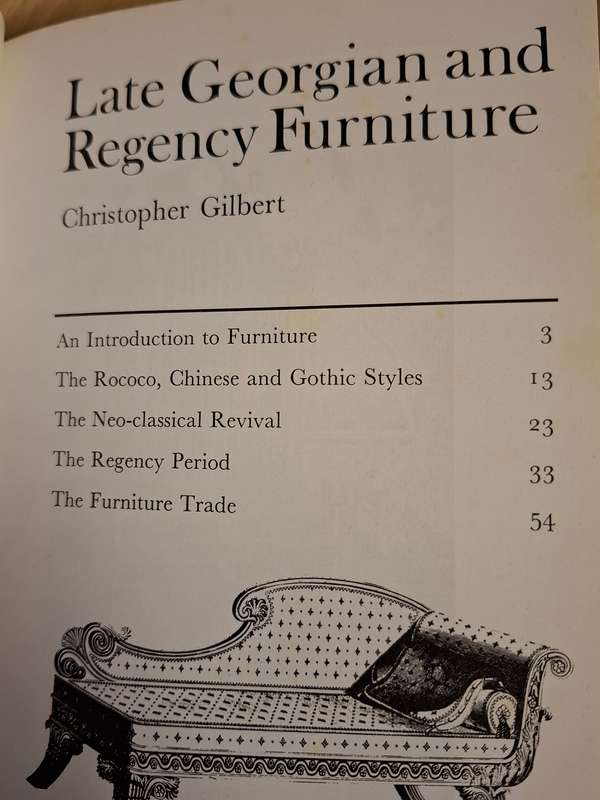 Late Georgian and Regency Furniture : Christopher Gilbert (Hardcover)