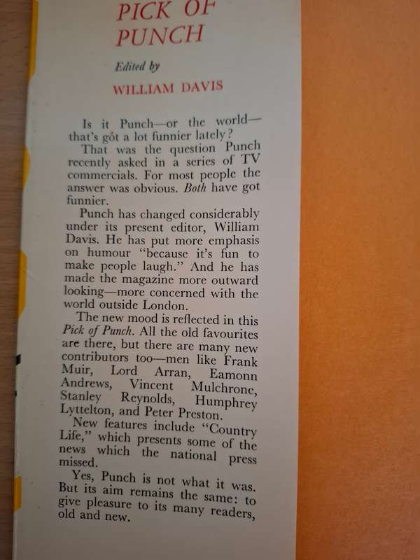 Pick of Punch Edited by William Davis  (Hardcover)