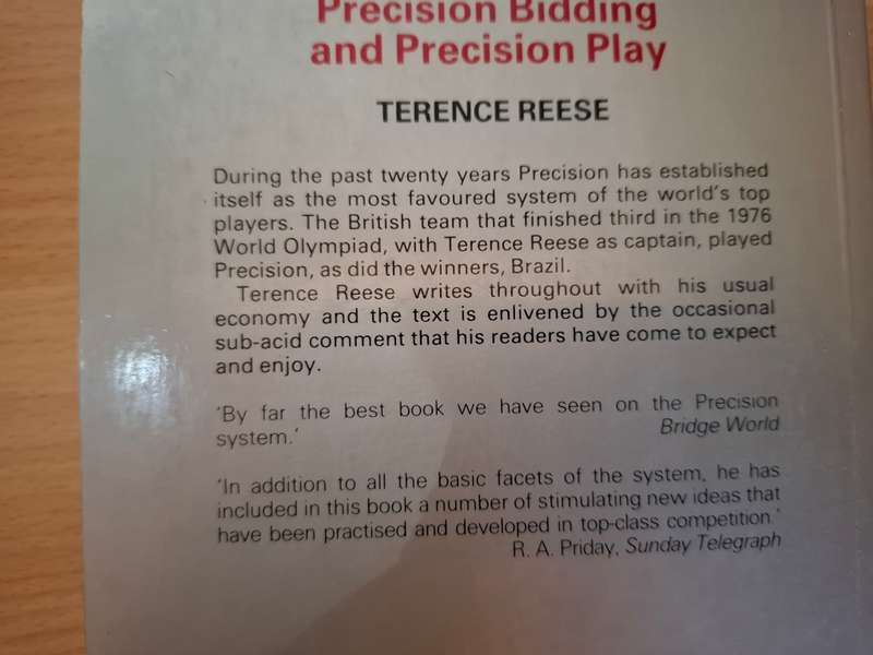 Precision Bidding and Precision Play: Terence Reese  (Paperback)