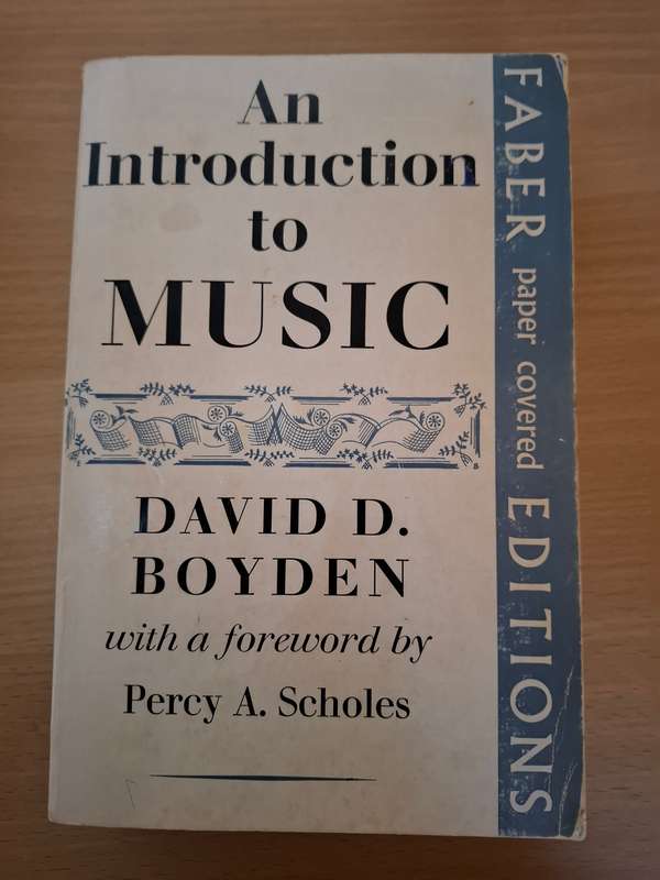An Introduction to Music : David D. Boyden  (Paperback)