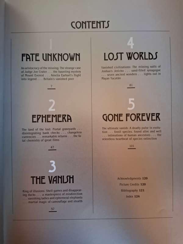 TIME LIFE - Vanishings (Cruel and Unusual Facts)  Hardcover
