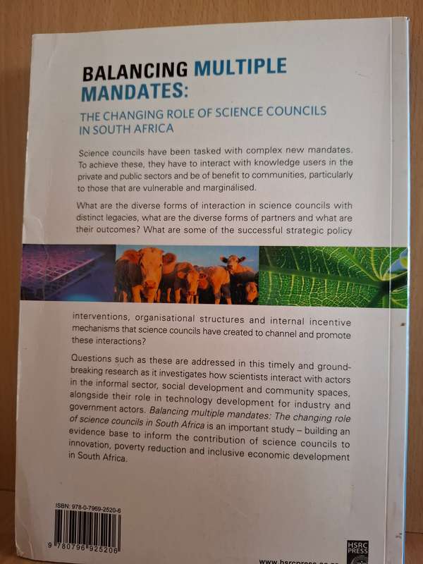 Balancing Multiple Mandates - The Changing Role of Science Councils in South Africa: R. Ranchod