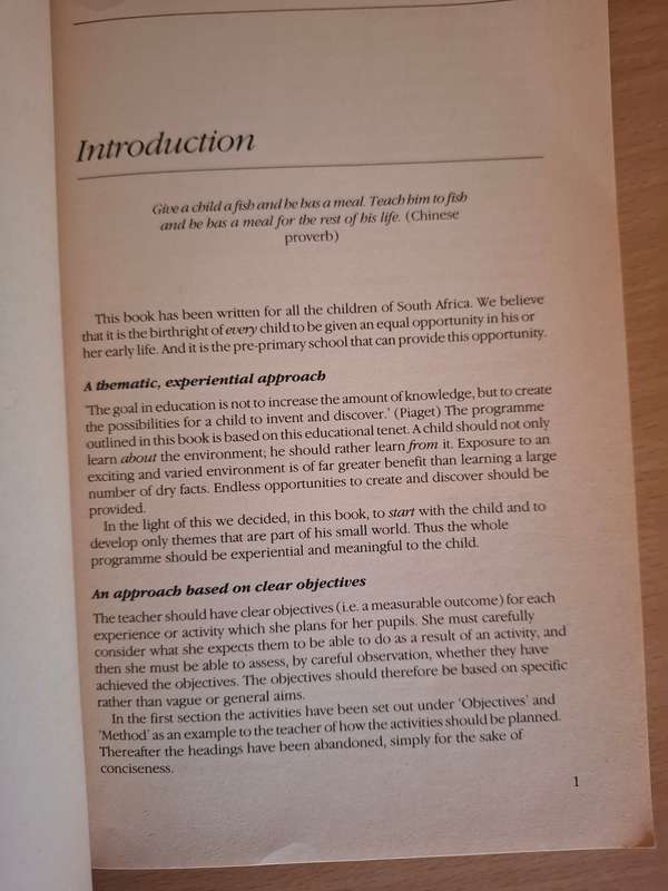 A Small World - A handbook of practical ideas on the thematic approach in the pre-primary school