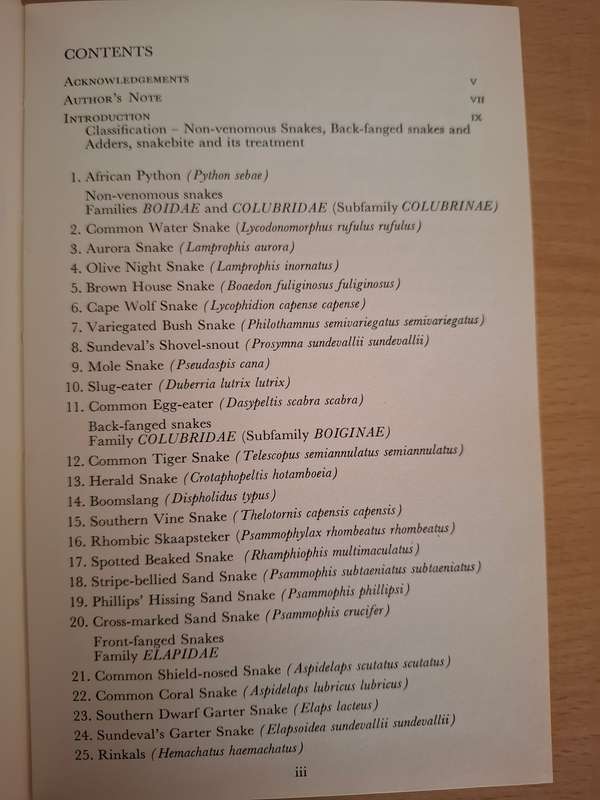 Common Snakes of South Africa : John Visser  (Hardcover)