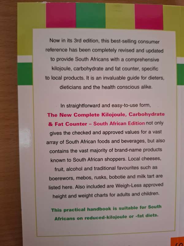 The New Complete Kilojoule  Carbohydrate Fat Counter (Paperback)