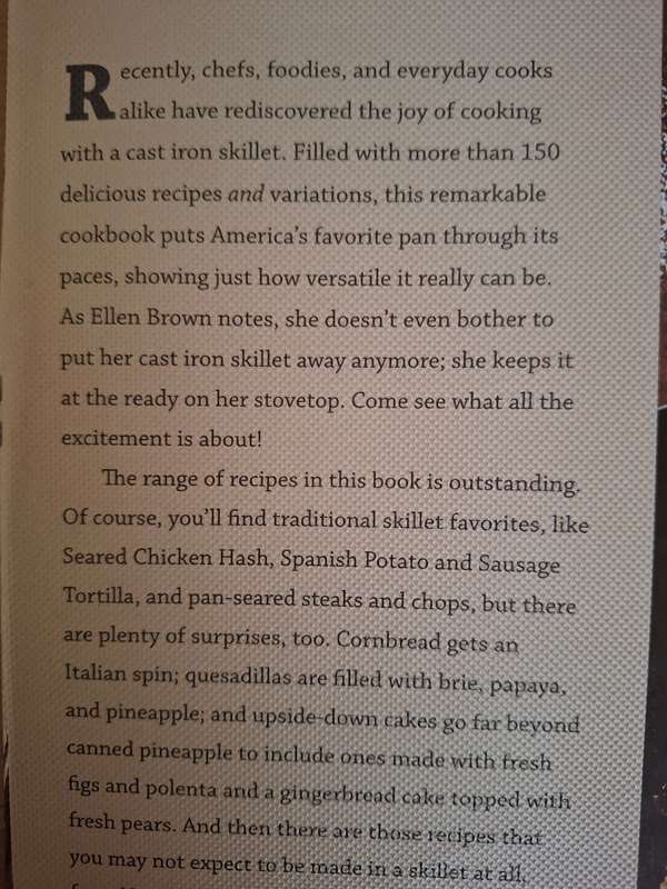 The New Cast Iron Skillet Cookbook: Ellen Brown  (Hardcover)