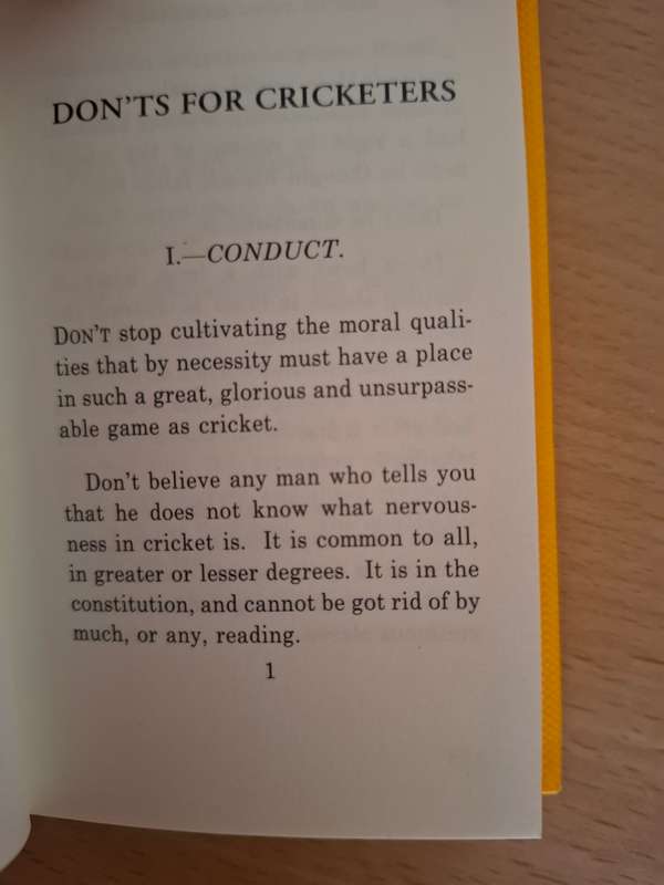 Don`t For Cricketers  1906 (Hardcover)