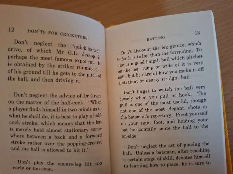 Don`t For Cricketers  1906 (Hardcover)