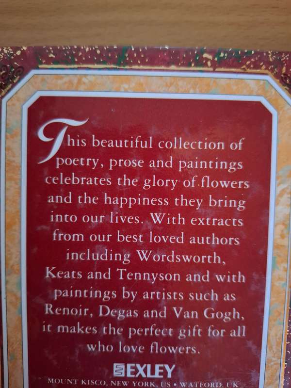 Flowers - A Celebration in Words and Paintings selected by Helen Exley (Hardcover)