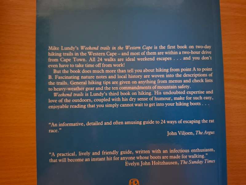 Weekend Trails in The Western Cape : Mike Lundy (Paperback)
