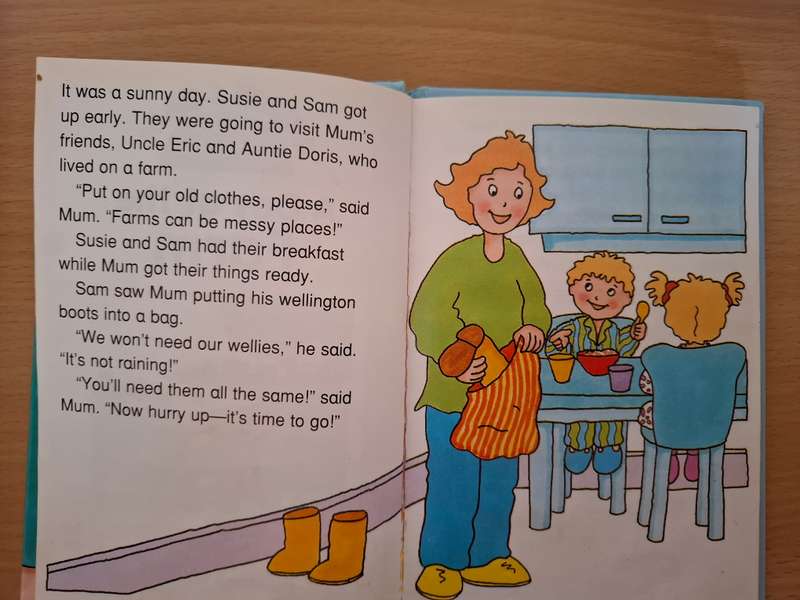 Susie & Sam - A Day at The Farm  (Hardcover)