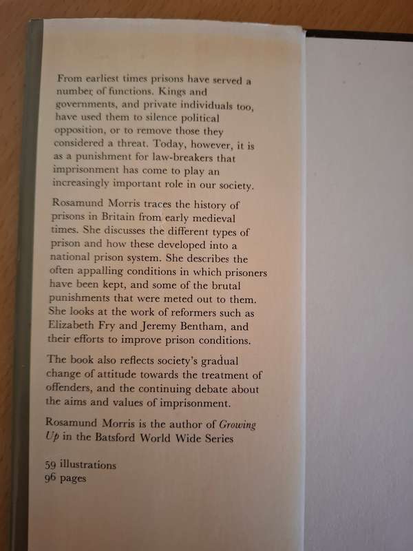Prisons : Rosamund Morris  (Hardcover) Past-into-Present Series