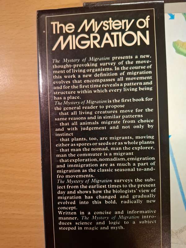 The Mystery of Migration - Nature`s Travellers through The Cycle of the Seasons : Dr Robin Baker