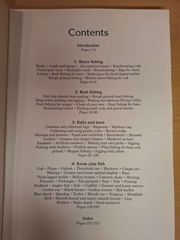 The Complete Book of Sea Fishing Introduction by Trevor Housby  (Hardcover)