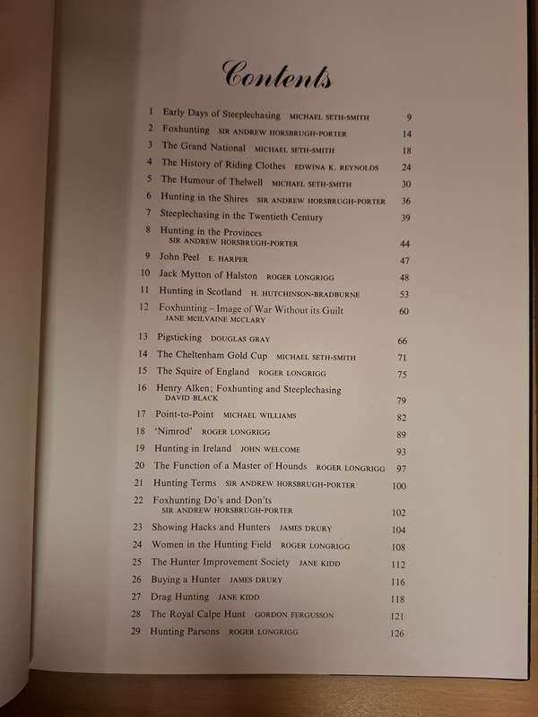 Steeplechasing & Foxhunting Edited by Michael Seth-Smith  (Hardcover)