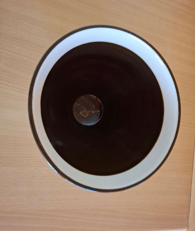 Round Stripe Ceramic Bowl - width 19cm height 13cm