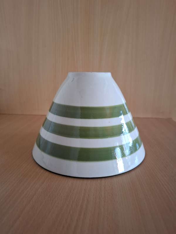 Round Stripe Ceramic Bowl - width 19cm height 13cm