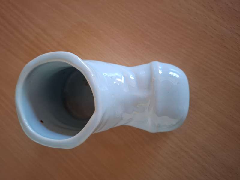 Blue Ceramic Boot Shape Planter - 12cmx 6cm height 7cm