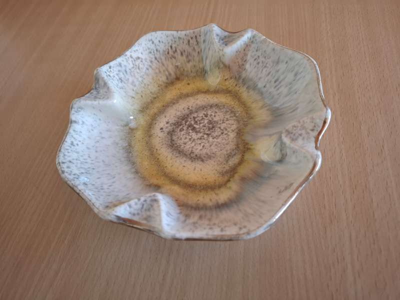 Vintage West-Germany Pottery Ashtray  (width 17cm)