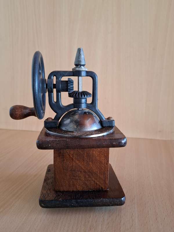 Small Wooden Ornamental Coffee Grinder -