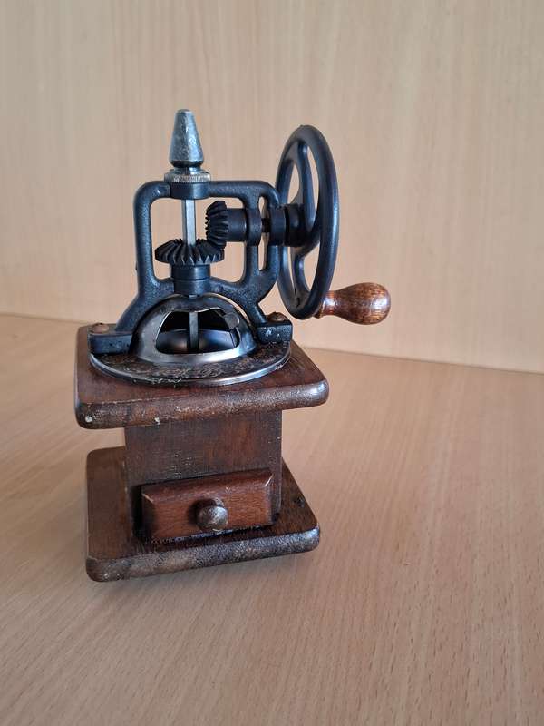 Small Wooden Ornamental Coffee Grinder -