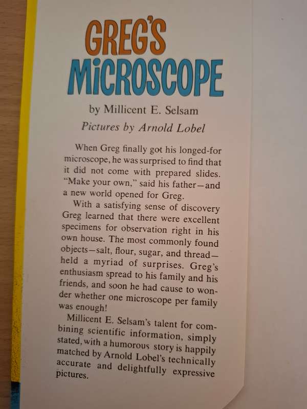 Greg`s Microscope by Millicent S. Selsam  (Hardcover)