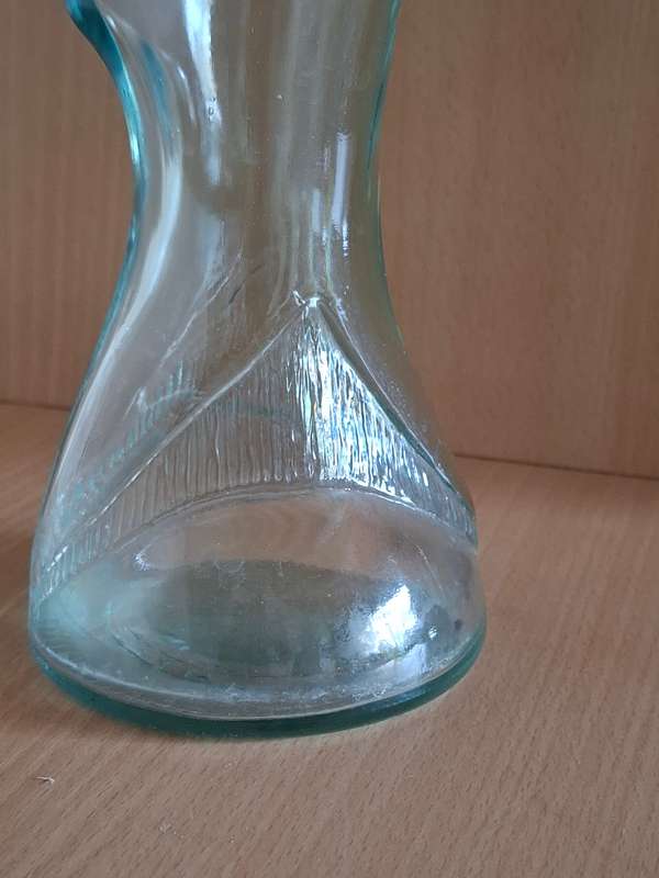 Shark Shape Glass Bottle - height 38cm width 12cm