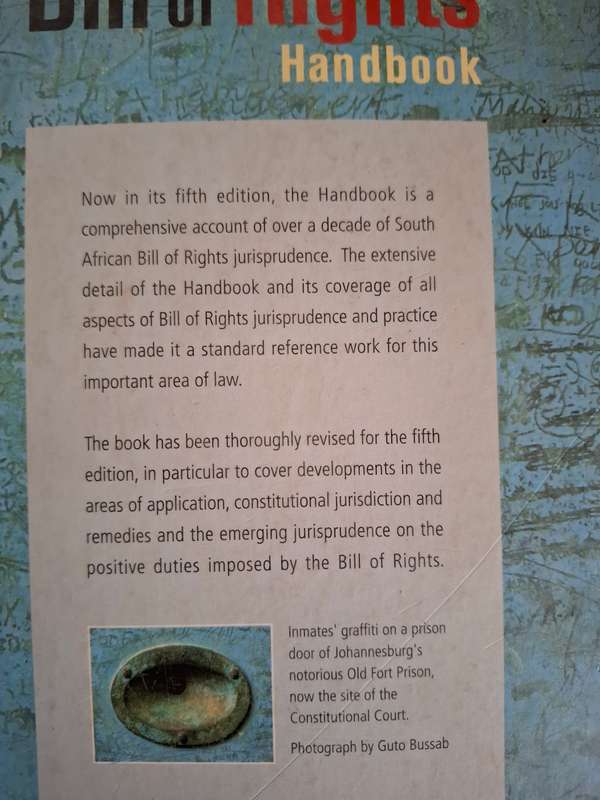 The Bill of Rights Handbook : Ian Currie & Johan de Waal  (Fifth Edition)  Paperback
