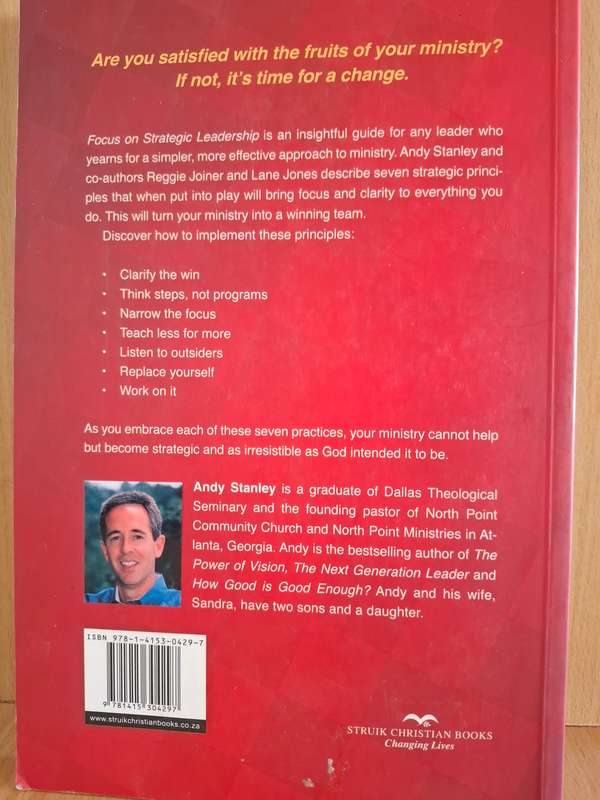 Focus on Strategic Leadership : Andy Stanley  (Paperback)