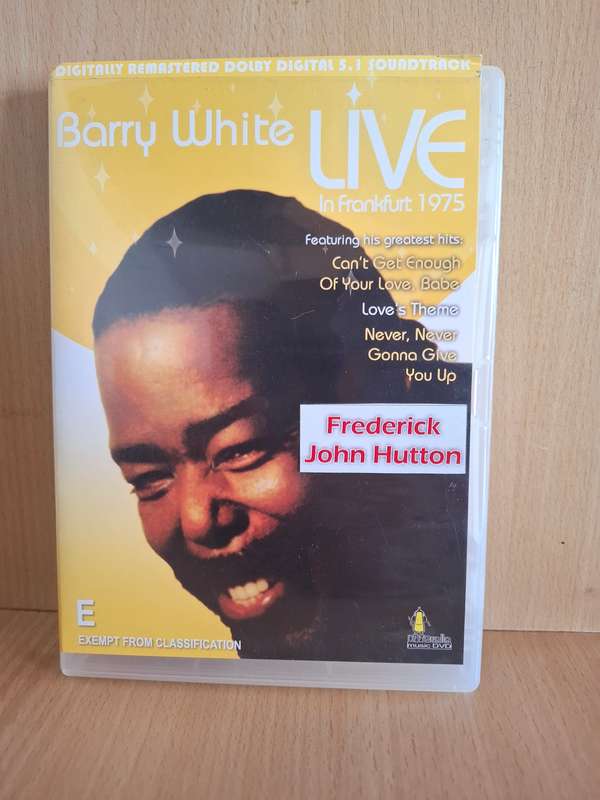 Barry White Live in Frankfurt 1975 - Dvd