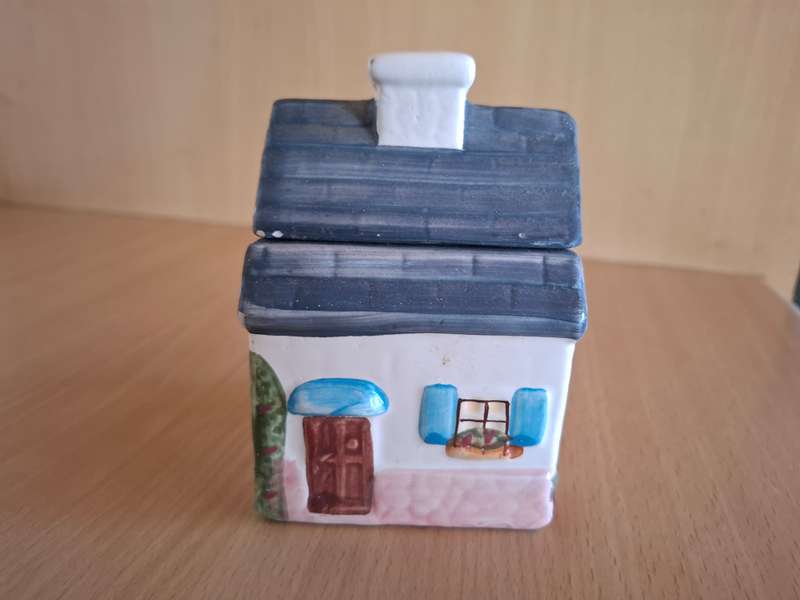 Ceramic House Shaped Sugar Bowl
