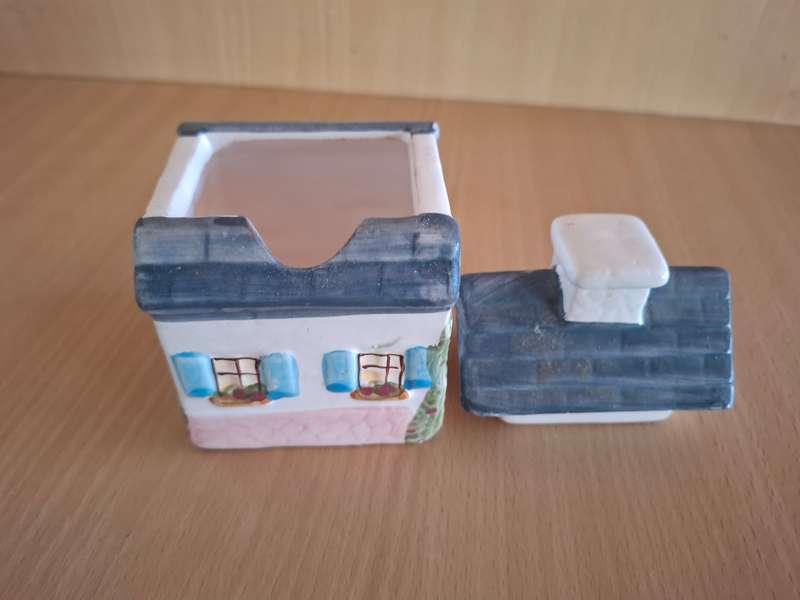 Ceramic House Shaped Sugar Bowl