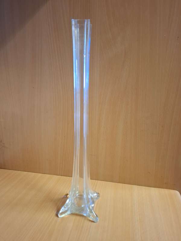 Vintage Glass Vase - height 40cm