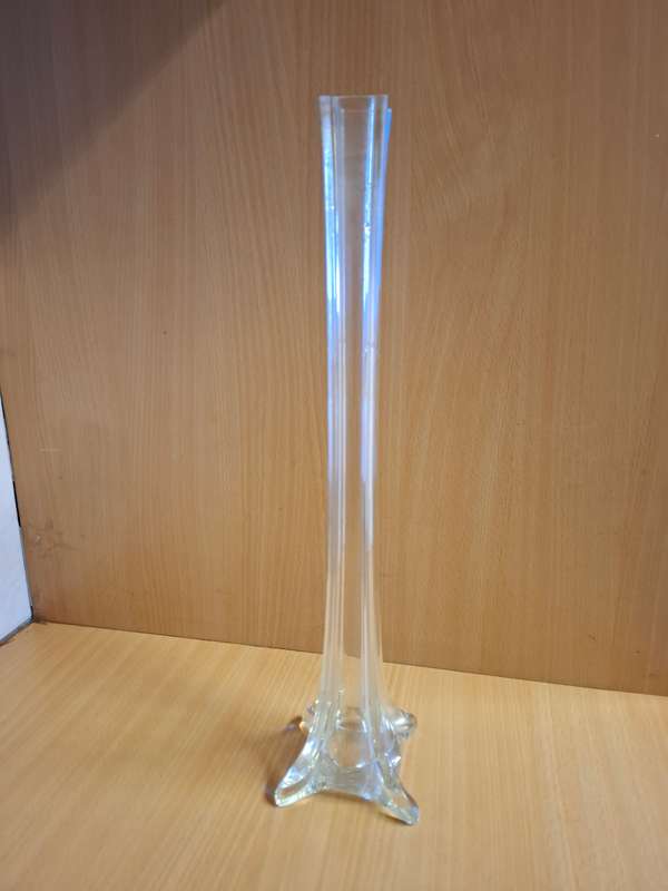 Vintage Glass Vase - height 40cm