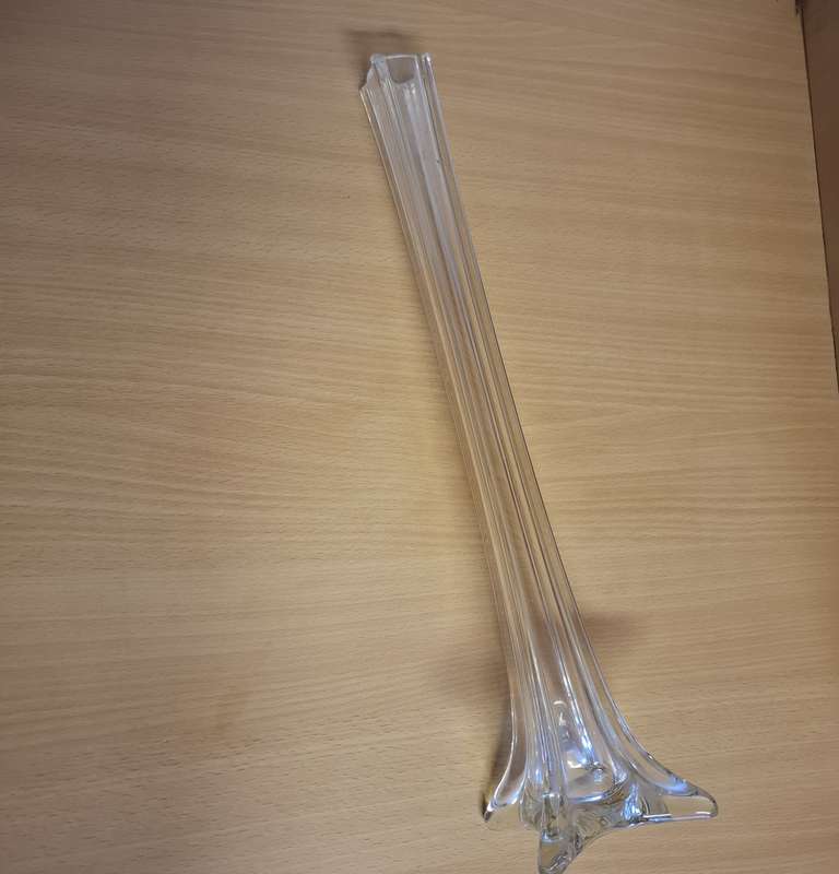 Vintage Glass Vase - height 40cm