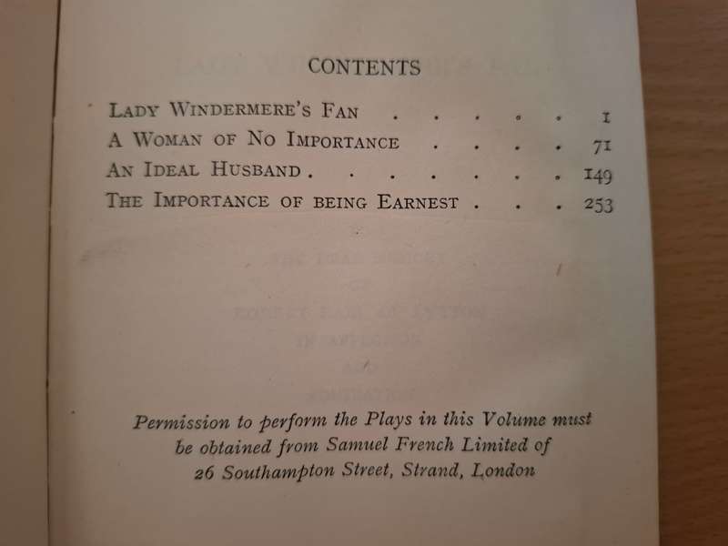 Plays by Oscar Wilde