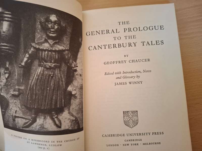 The General Prologue to the Canterbury Tales Edited by James Winny  (Paperback)
