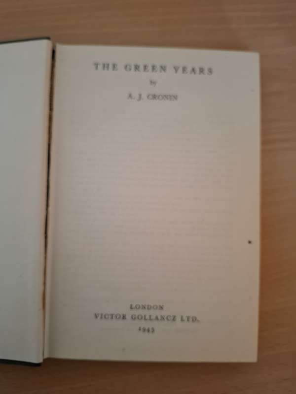 The Green Years : A.J. Cronin  (Hardcover)