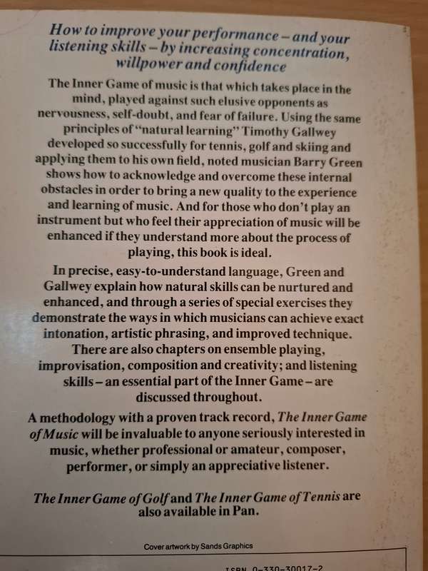 The Inner Game of Music : Barry Green with W. Timothy Gallwey  (Paperback)
